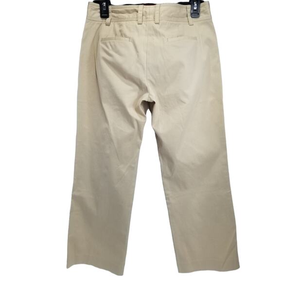 J. Crew Pants Womens 4 Flat Front Khaki Tan Ankle Pants - Picture 3 of 9